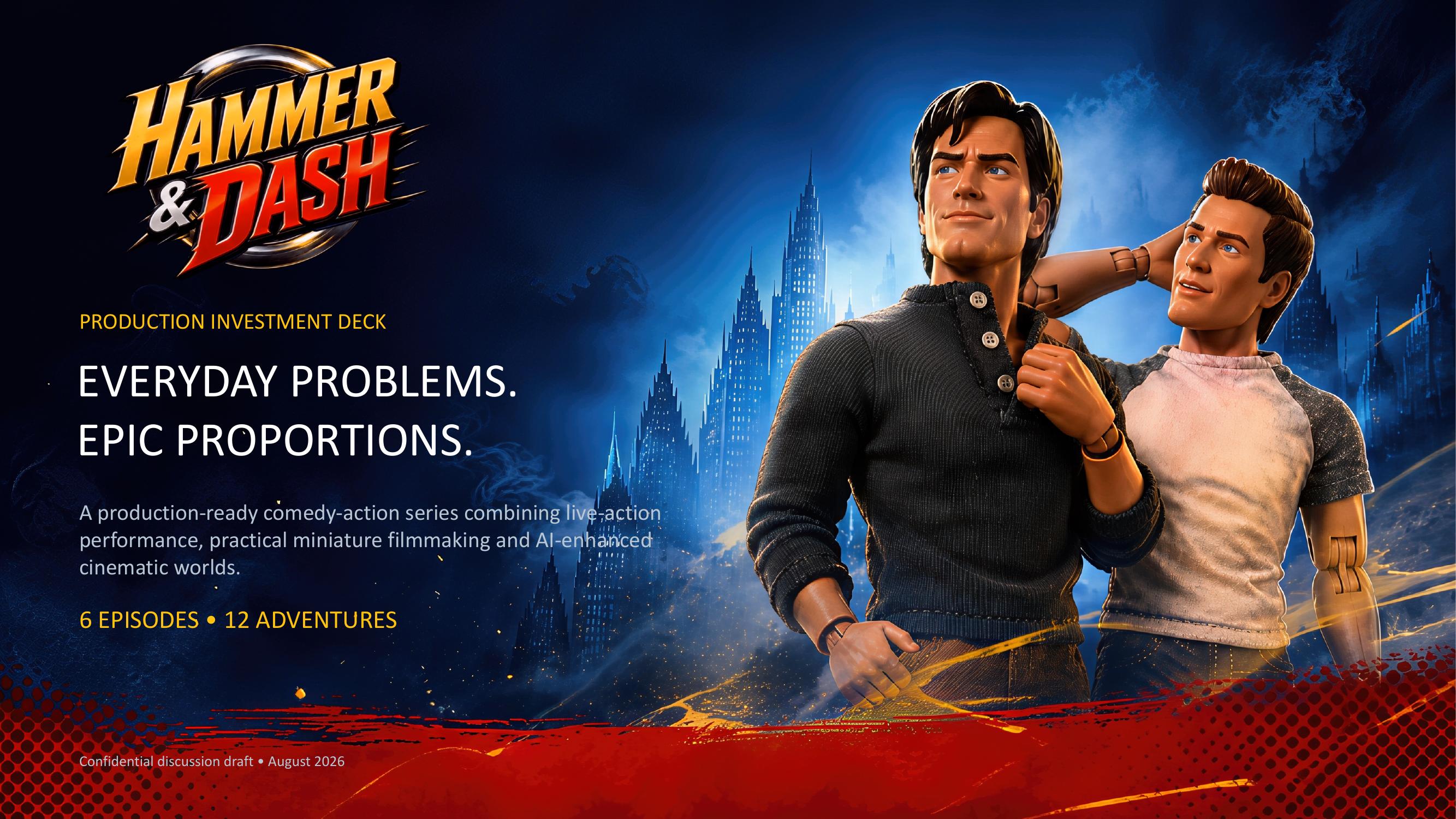Hammer & Dash investor deck — cover slide